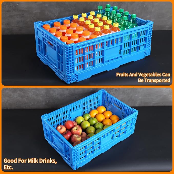Collapsible Storage Bin Containe，52 Liter Transferheavy duty plastic storage box - Image 3
