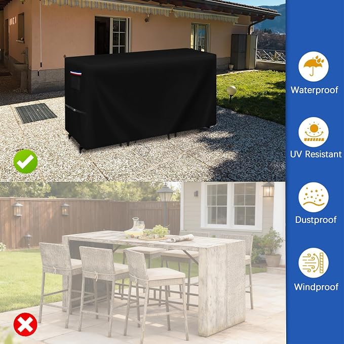 Patio Furniture Covers for High Top Table and Chairs, Waterproof Patio Set - Image 7
