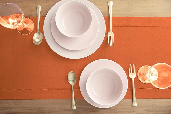 Solino Home Cotton Linen Table Runner 36 Inches - Image 3