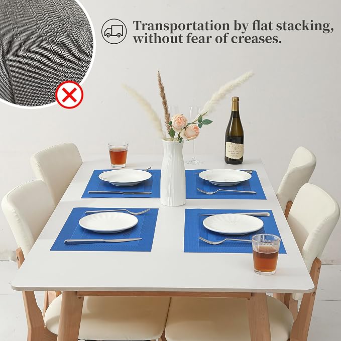 Leetaltree Blue Frame Placemats Set of 4 - Image 6