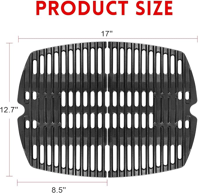 GGC 7644 7582 Grill Grates for Weber Q100 Q1000 Q120 Q1200 Q1400 Gas Grills - Image 2