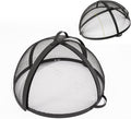 WeCooper 32In Round Fire Pit Spark Screen Cover, Outdoor Patio Easy-Opening by WeCooper