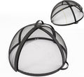 40In Round Fire Pit Spark Screen Cover, Outdoor Patio Easy-Opening Fire Pits by WeCooper