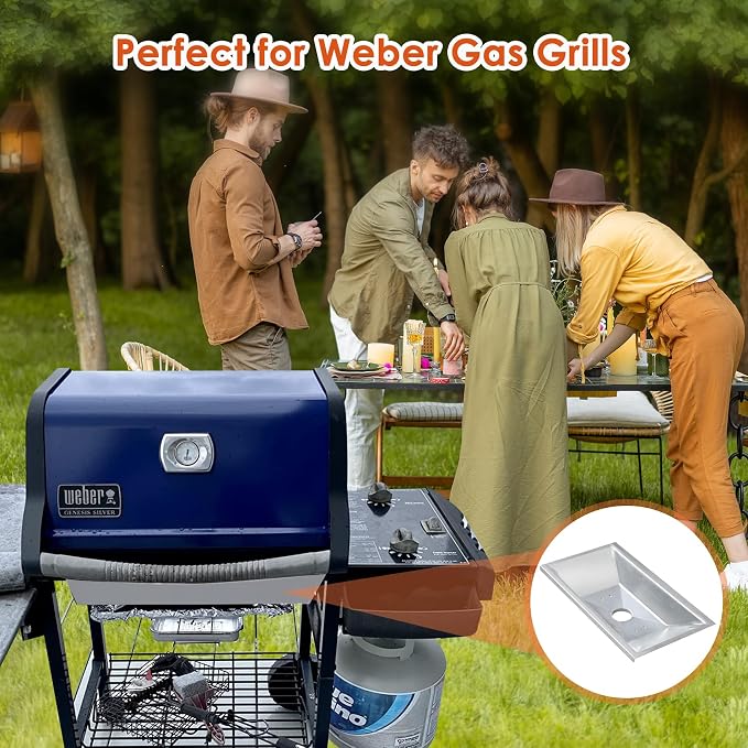 99251 Grease Tray for Weber Genesis Silver A, Drip Pan Tray for Weber Spirit - Image 7