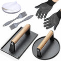 Smash Burger Press Kit 56 Pcs, grill press, 7.9 Inch Cast iron hamburger by Unknown