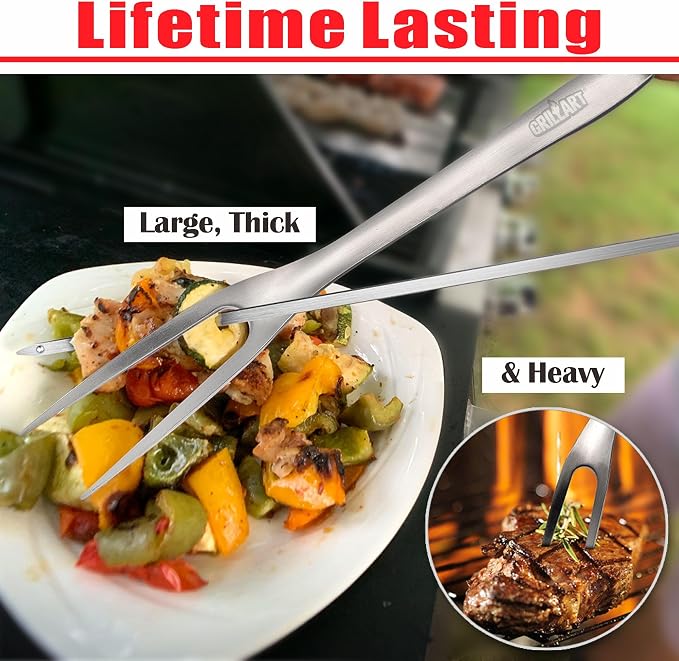 GRILLART BBQ Tools Grill Tools Set -18Inch Grilling Tools BBQ Set - Image 6