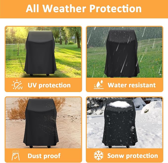 30 Inch Grill Cover for Weber Spirit 210 Series, Waterproof Small BBQ Cover for - Image 7