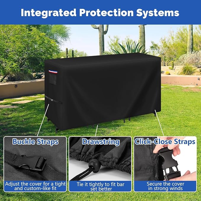 Patio Furniture Covers for High Top Table and Chairs, Waterproof Patio Set - Image 6