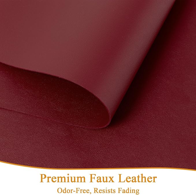 SHACOS Placemats Set of 6 Faux Leather Waterproof Leakproof Wipeable PU - Image 7