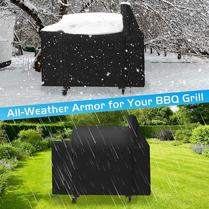 Grill Cover for Pit Boss Savannah Onyx Edition Wood Pellet Grill PB1500NX Heavy - Image 7