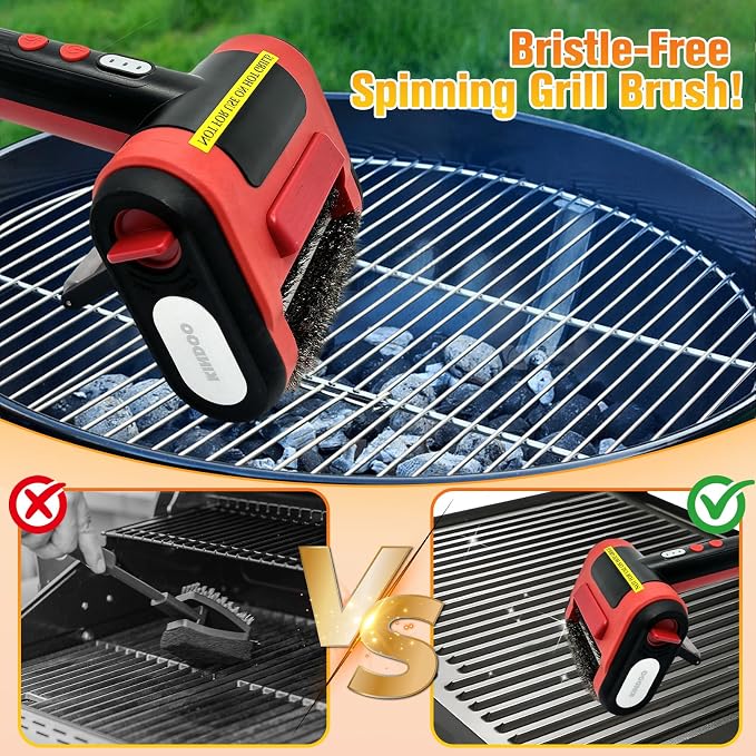 Grill Cleaner for Outdoor Grill, Electric Grill Brush for Grill - Image 3