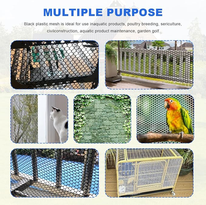Plastic Chicken Wire Mesh Fence Roll - Image 7