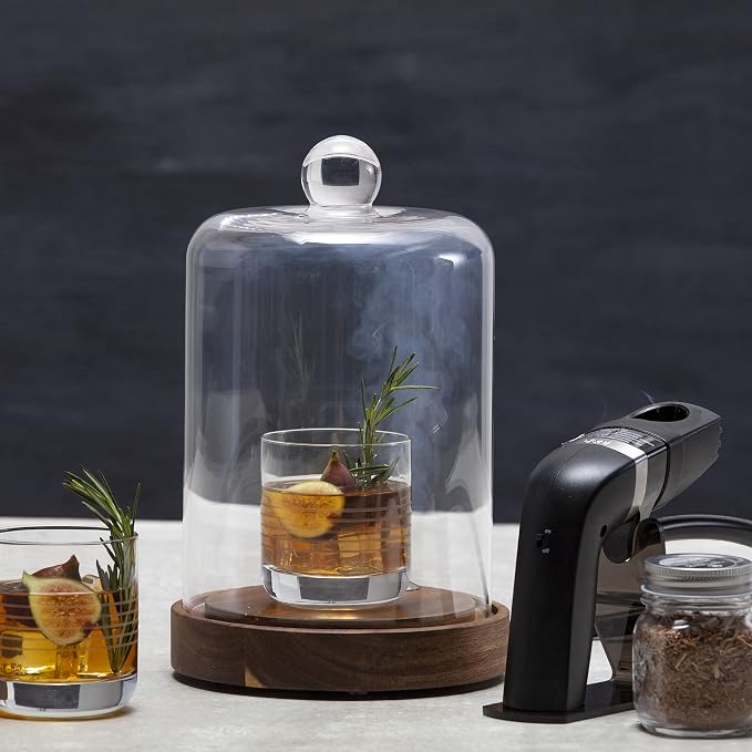 Crafthouse by Fortessa Individual Mini Glass Smoke Cloche - Image 6