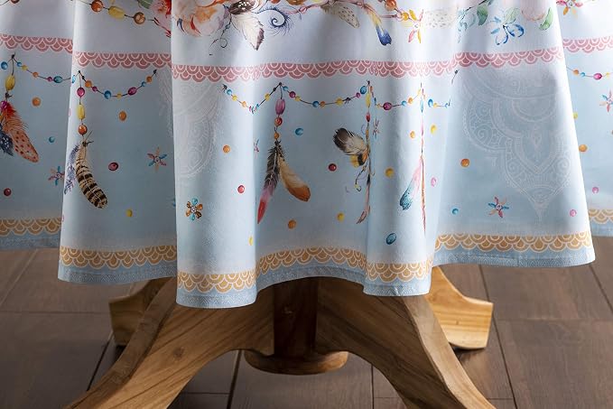 Maison d' Hermine Table Cloth Round Table 100% Cotton 63 Inches Tablecloth - Image 7