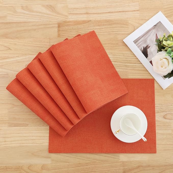 Homaxy Faux Leather Heat Resistant Placemats - Image 9