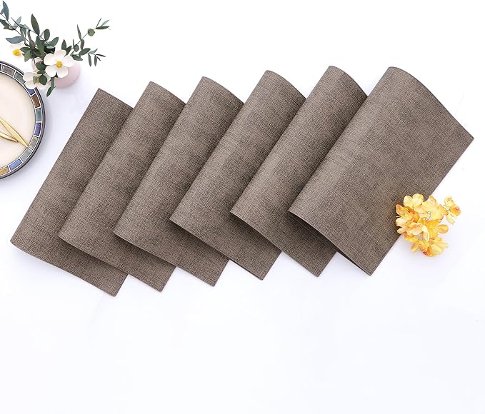 Homaxy Faux Leather Heat Resistant Placemats - Image 7