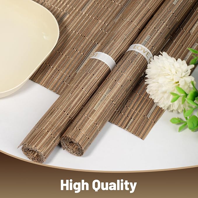 Placemats Set of 12，Non-Slip PVC Weave Table Mats Easy to Clean，Heat Resistant - Image 6