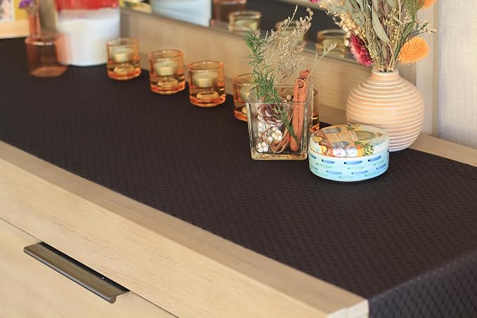 Black Table Runner 108 inch, Waterproof Dresser Scarf, Outdoor Coffee Table - Image 3