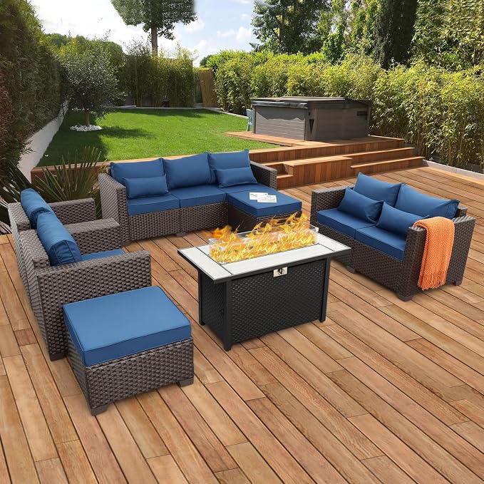7 PCS Patio Furniture Set Outdoor Patio Furniture - Image 2
