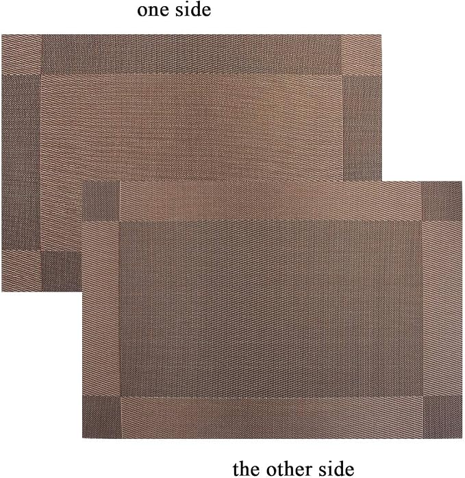 PIGCHCY Place Mats Heat-Resistant Non Slip Placemats Easy Wipe Clean Table Mats - Image 5
