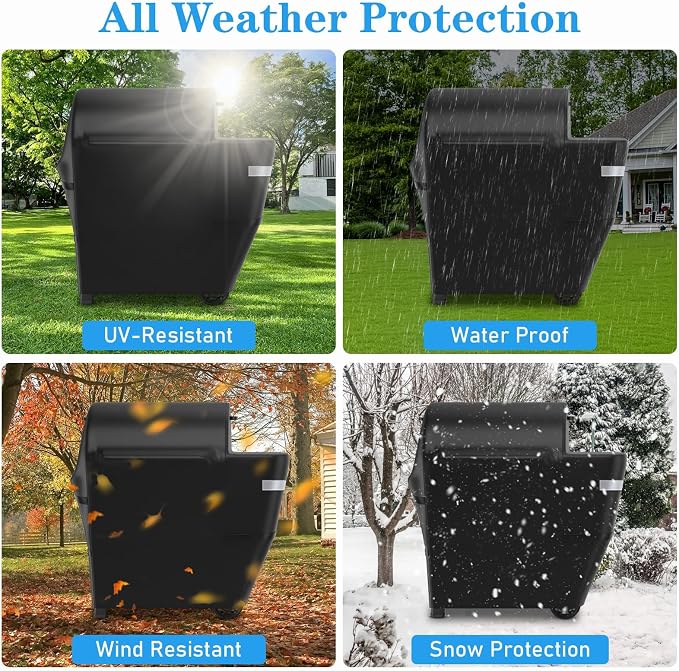 Utheer Grill Cover for Weber Searwood 600 Pellet Grill, Heavy Duty 600D - Image 5