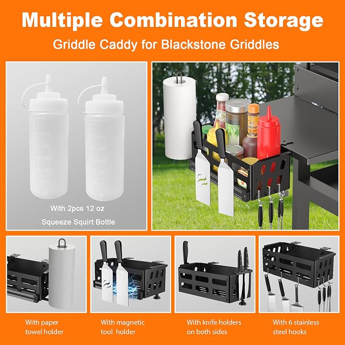 Griddle Caddy for Blackstone Griddles 28"/36"/Prep Cart, BBQ Grill Storage - Image 2