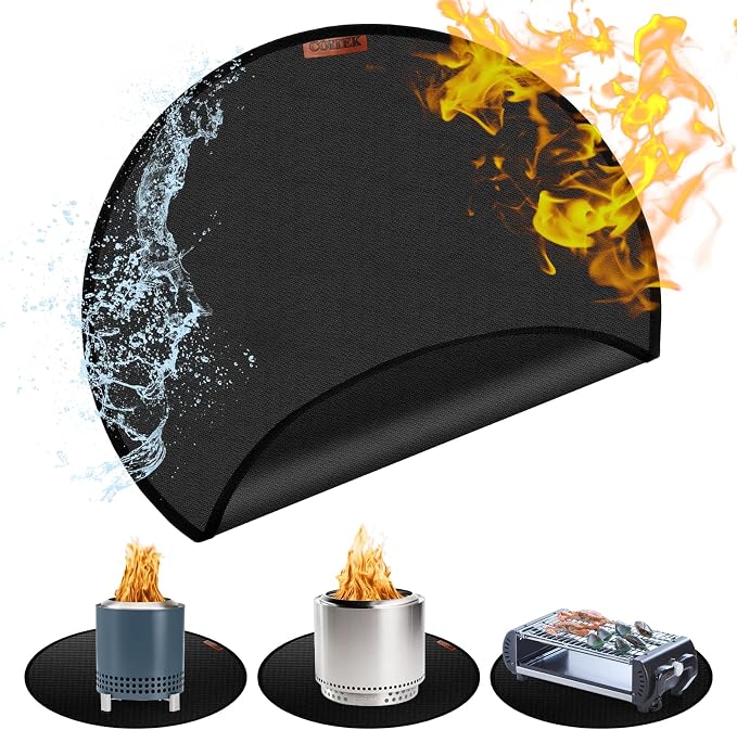 36" Fire Pit Mat for Solo Stove Mesa, Tabletop Fire Pit, Fireproof Mat for by COITEK