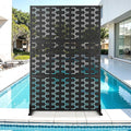 Metal Privacy Screen for Outdoor & Indoor Use, Free Standing Privacy Screen for by Unknown