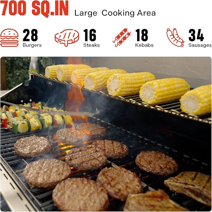 Monument Grills Larger 4-Burner Propane Gas Grills Stainless Steel - Image 7