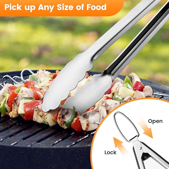 Barbecue Tool Set, 22-Piece Stainless Steel Grill Utensils with Carry Bag