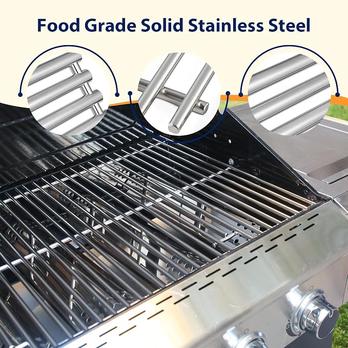 Stainless Cooking Grate, Heat Shield and Burner Kit - Image 6