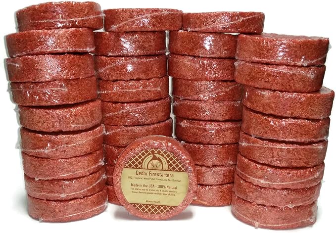 Midwest Hearth Cedar Fire Starters Made in USA by MidwestHearth