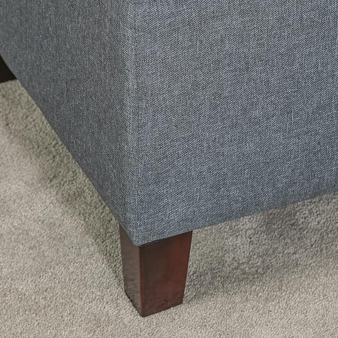 Adeco Chest and Footrest-Square Seat Storage Bench Ottoman - Image 7