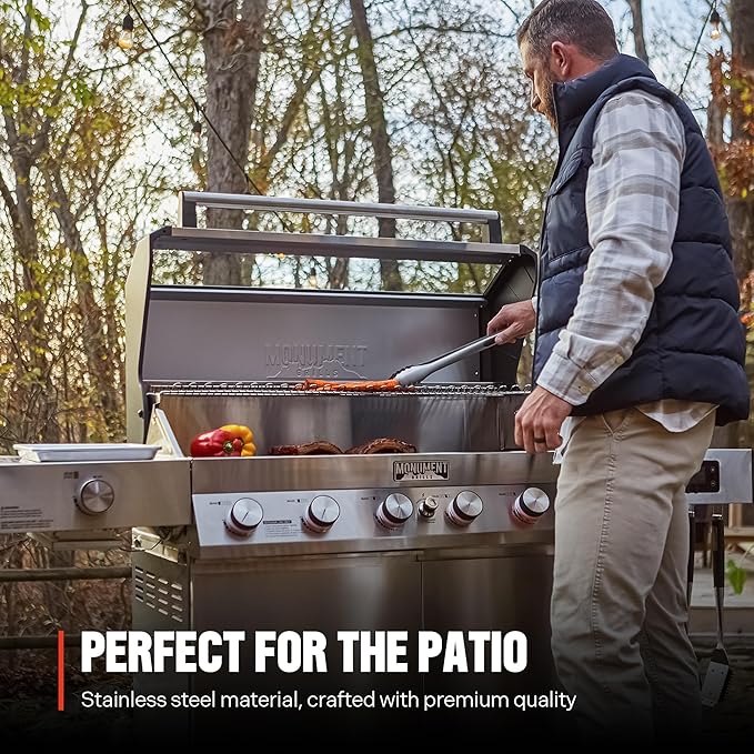 Monument Grills 6-Burner Convertible Natural Gas Smart bbq Grill Stainless - Image 3