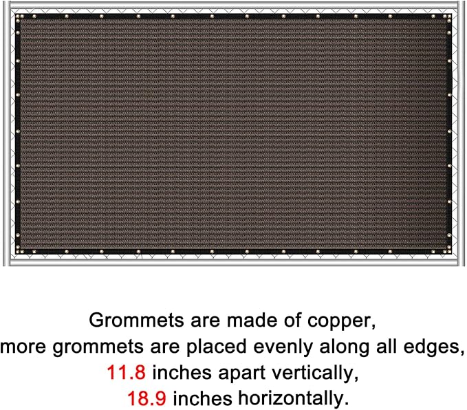 Sunnyglade 6 feet x 50 feet Privacy Screen Fence Heavy Duty Fencing Mesh Shade - Image 5