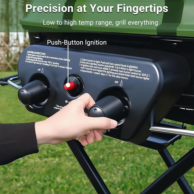 Brand-Man Portable Gas Grill, Propane Standup Grill - Image 8