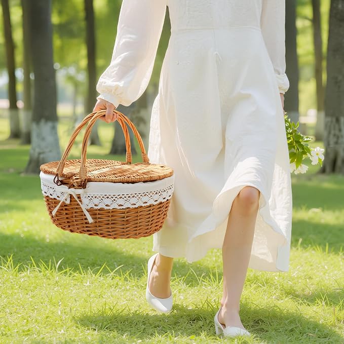GRANNY SAYS Picnic Basket, Wicker Basket - Image 4