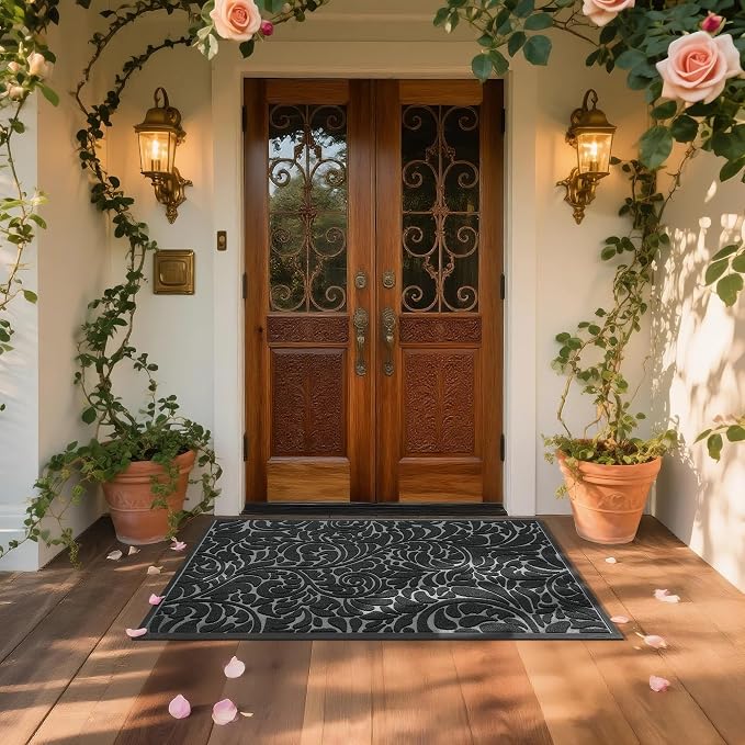 Yimobra Extra Large Door Mat 60x36, Waterproof Sturdy Outdoor Mats - Image 3