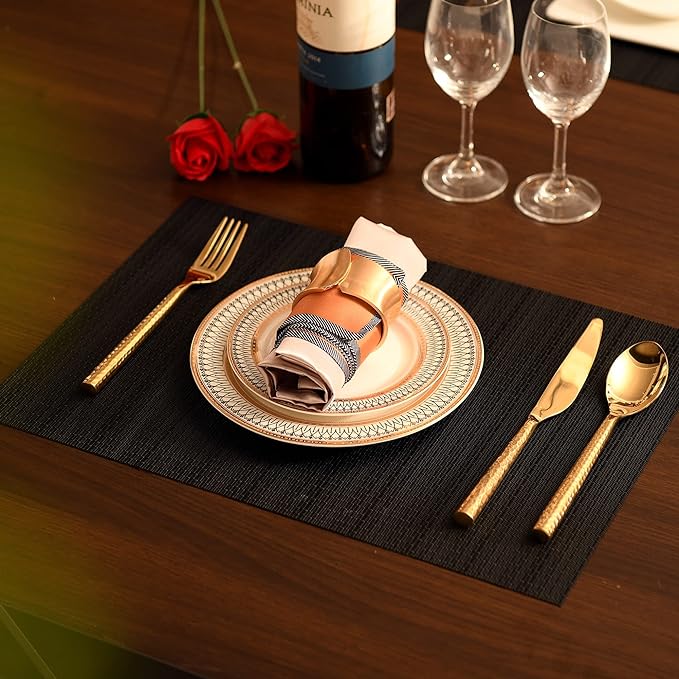 SLKQG Black Placemats Set of 4 - Image 7