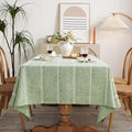 Chassic 60 x 84 inches Farmhouse Style Linen tablecloths, Wrinkle Resistant by Chassic