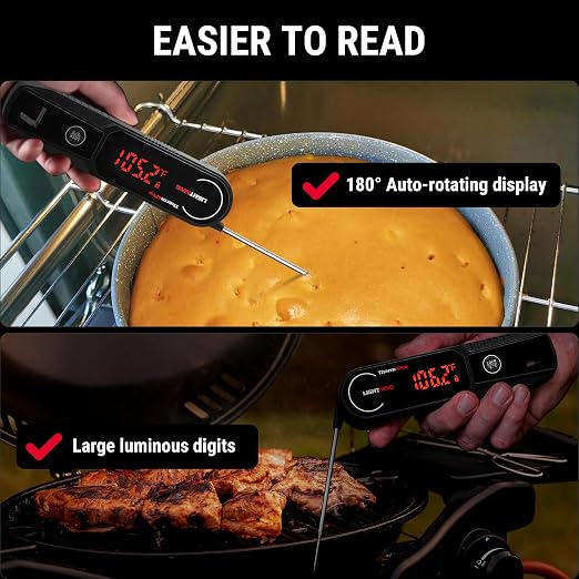 ThermoPro Lightning 1-Second Instant Read Meat Thermometer, Kitchen Food - Image 7