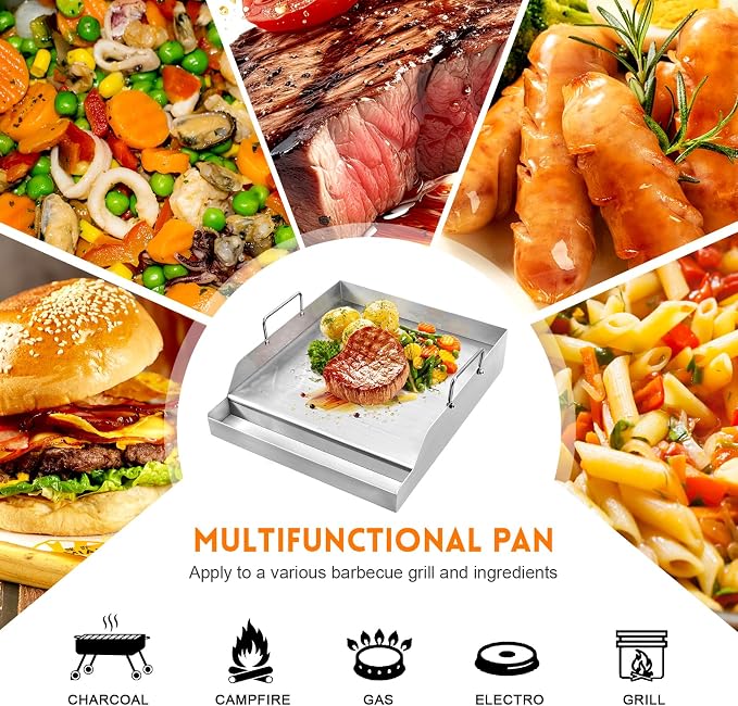 GGC 16" x 12.5" Flat Top Griddle Plate - Image 6