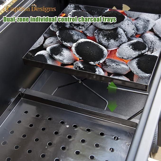 Captiva Designs Extra Large Charcoal BBQ Grill - Image 3