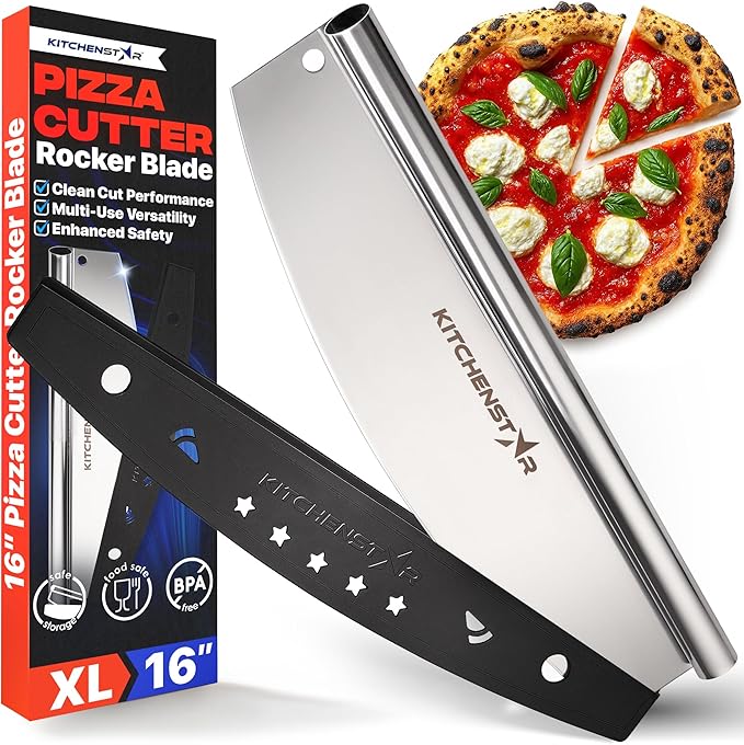 KitchenStar 16-Inch Pizza Cutter Rocker Blade by Kitchenstar