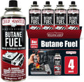 Chef Master 4x 8oz Butane Fuel Canister by ChefMasterProfessional