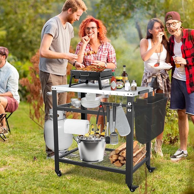 Stainless Steel Pizza Oven Table - Image 7