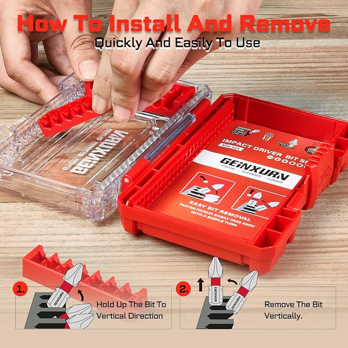 1Pc Red Storage Box Case, small parts box - Image 3