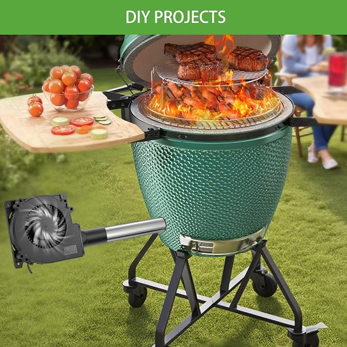120mm x 32mm Small BBQ 12V Electric Blower Fan - Image 6