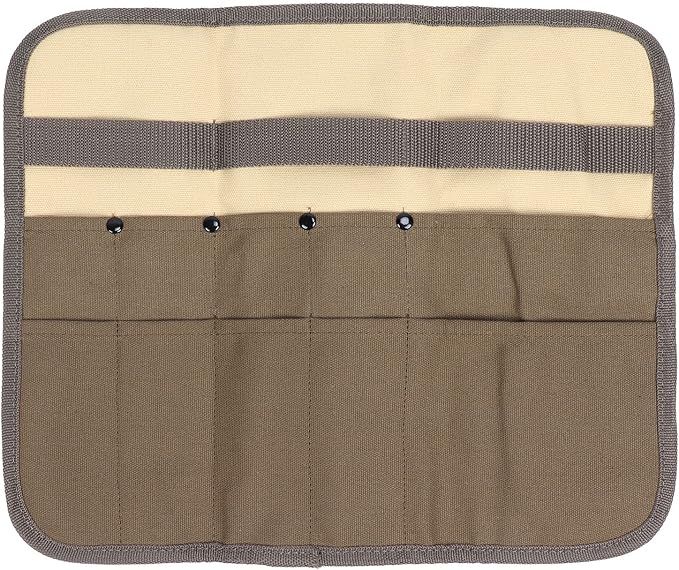 Camping Tableware Organize Bag, Knife Roll Cookware Set Canvas Storage Portable by Lwuey