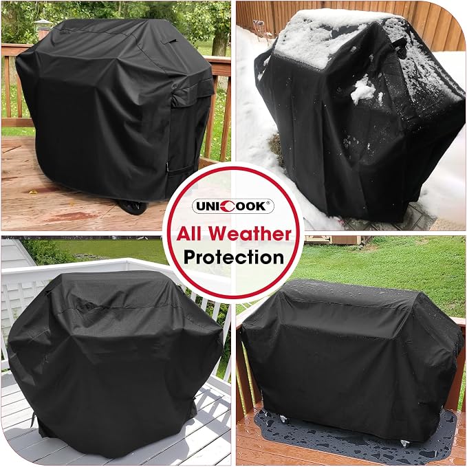 Unicook Grill Cover 55 Inch for Outdoor Grill, Heavy Duty, Waterproof, Fade - Image 2